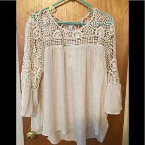 Lace neck Blouse